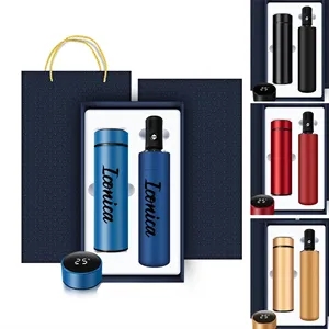 Custom Logo 2 In 1 High Quality Umbrella And Thermos Business Gift Set