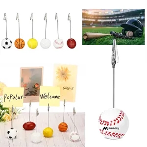 Sports Ball Memo Clip Holder