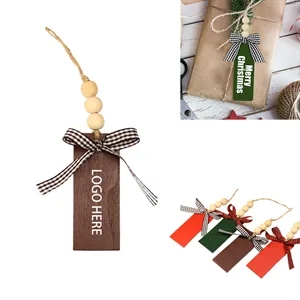 Christmas Tree Stocking Name Tags Wooden Holiday Decoration