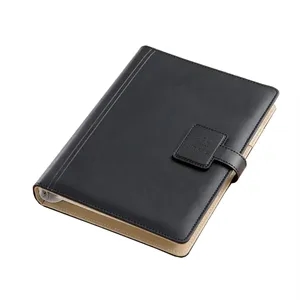 Custom Logo 2026 A5 Imitation Leather Loose Leaf Planner Notebook