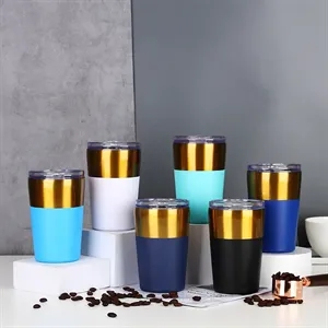 Custom Logo 360ml Christmas gold hot stainless steel travel mug cups