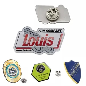 Full Color Stainless Iron Lapel Pin - 1.25"