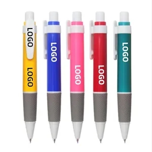 Custom Logo Plastic Press Ballpoint Advertising Promotional Gift Pen