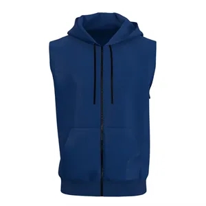 Hooded Sleeveless With Zipper
