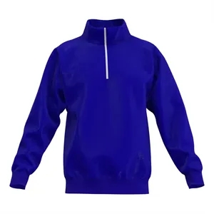 Cadet Collar Sweatshirt with 1/4 Zipper