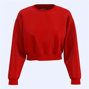 Crop Top Crewneck Sweatshirt