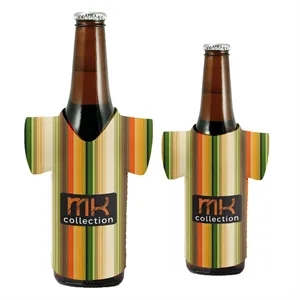 Sublimation V-Neck T-Shirt Shaped 12 Oz Bottle Kooler