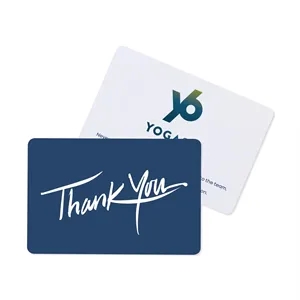 Deep Blue Thank You Greeting Card