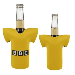 Crew Neck T-Shirt Shaped 12 Oz Bottle Kooler w/ Custom Logo