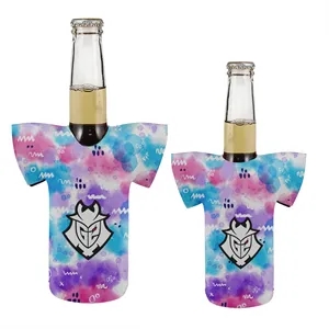 Sublimation Crew Neck T-Shirt Shaped 12 Oz Bottle Kooler