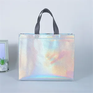 Glossy Waterproof Non Woven Tote Bag