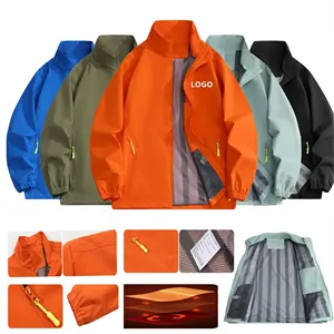 Custom Logo Zipper Windbreaker Jacket