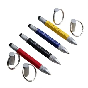 Mini Multifunction Tool Pen, 6 in 1 Writing Instrument