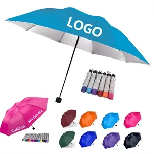 Custom Logo 42" Arc Budget Promotional Telescopic Folding Umbrella