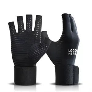 Sports Fitness Training Wrist Guard Half-finger Gloves