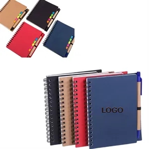 Spiral Notebook Steno Pocket Notepad With Pen