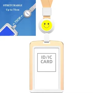 Custom Logo ID Badge Holder with Retractable Lanyard