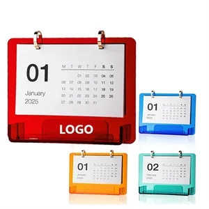 2025 Custom Desktop Calendar w/Acrylic Base Stand
