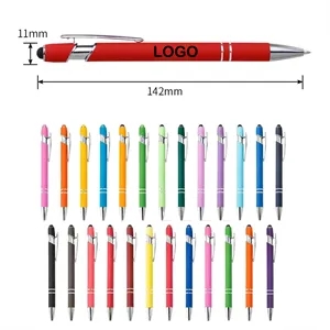 Soft Touch Rubberized Metal Ballpoint Pen