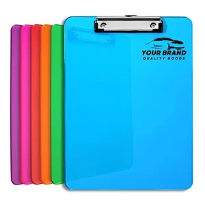 Customizable Multicolor Acrylic Transparent Clipboard