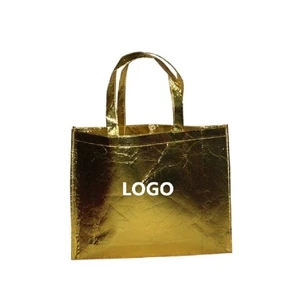 Golden Non-woven Shopping Bag with handle