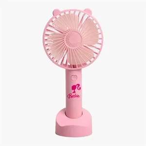 Mini Desk Fan with Cell Phone Holder and Lightup Message