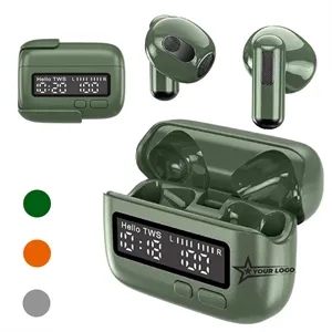 Portable Wireless Sports Earphones Digital Clock Display