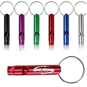 Aluminum Safety Whistle Keychain Emergency Camping Survival