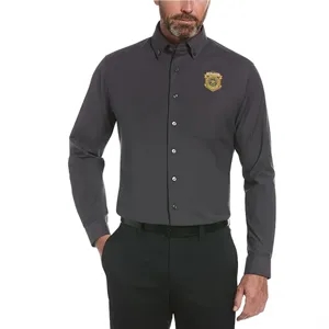 Perry Ellis Heathered Woven Shirt