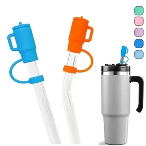 Reusable Silicone Straw Cap - Leakproof and Durable Design