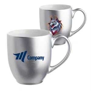 16oz. Metallic Color Bistro Coffee Mugs