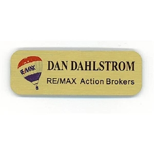 1" x 3" - Custom Aluminum Name Tags or Badges