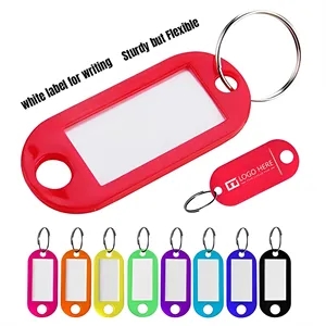 Plastic Key Tags With Label Window