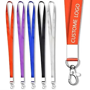 Holding artificial card polyester lanyard with LOGO