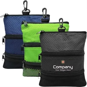 Pocket Waterproof Golf Ball Storage Tee Bag