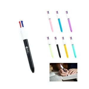 Four in One Push-Button Multi-Color Ballpoint Pen