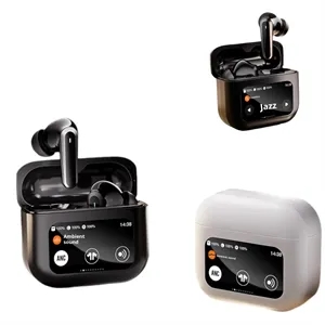 Lcd Screen Noise-Canceling Headphones Full Color Touch Scree