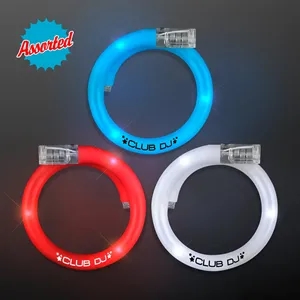 LED Flash Tube Bracelets - Assorted Red, White & Blue