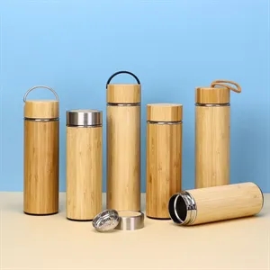 12oz Eco Friendly Bamboo Water Bottle