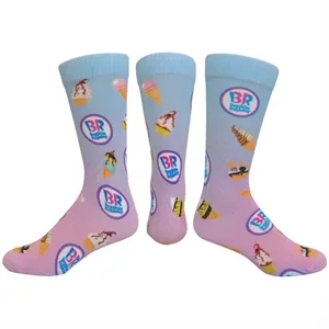 Made in the USA Dress Socks with DTG Printing