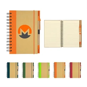 Eco-Inspired Spiral Notebook & Pen