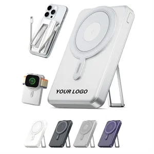 Custom Logo Wireless Power Bank with Stand and Cables