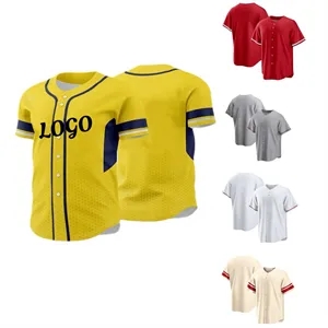 Custom Short Sleeve Baseball Jersey for Men