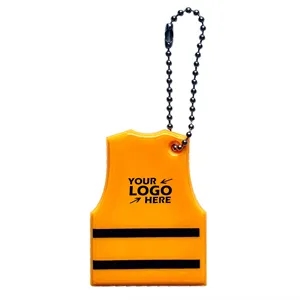 Creative PVC Reflective Vest Keychain