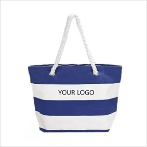 Cotton Canvas Nautical Tote