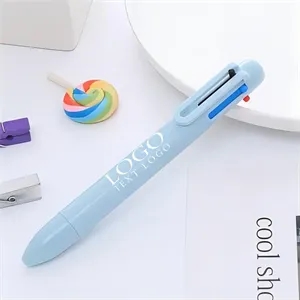 Promo 6 In 1 Multi-Color Retractable Macaron Ballpoint Pen