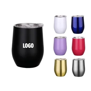 12 Oz. Stainless Steel Stemless Wine Tumbler