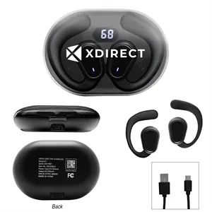 Open Ear TWS Earbuds With Charging Case