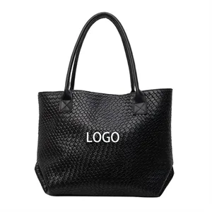 Vegan Leather Tote Bag with Magnetic Closure