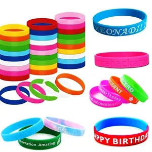 Silicone Wristband Bracelet - Silk Screen/Debossed/Embossed